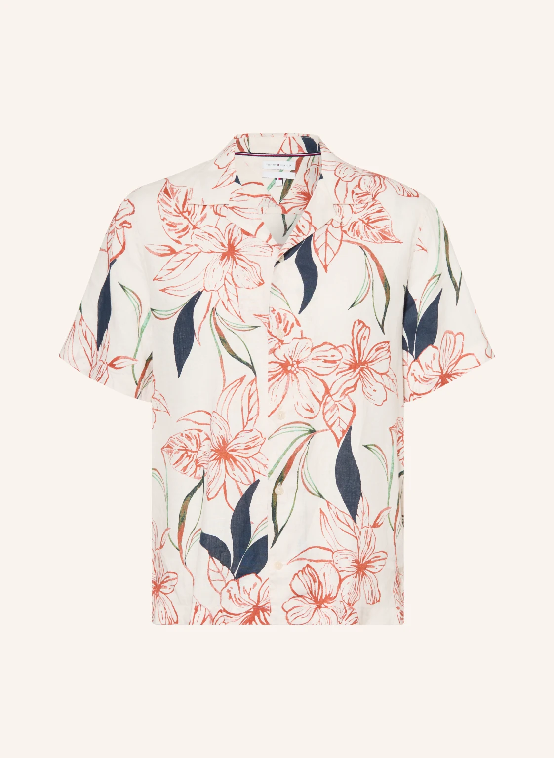 TOMMY HILFIGER Resorthemd Regular Fit aus Leinen