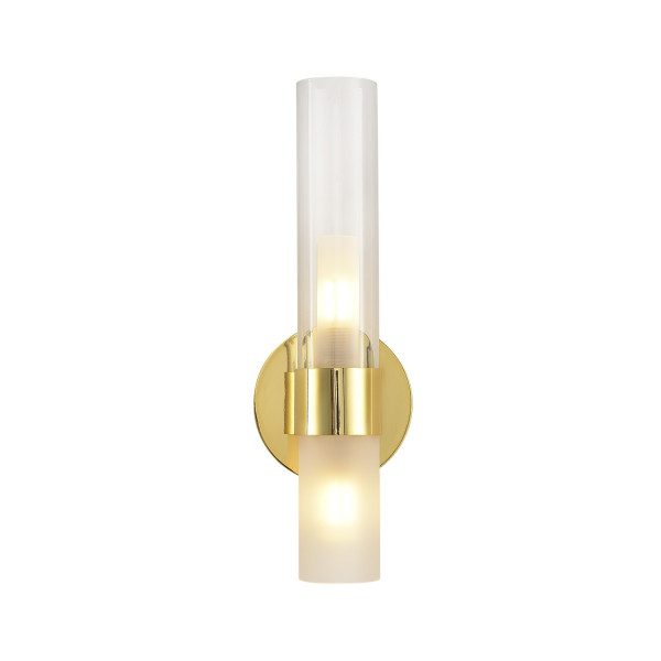 Lampa ścienna kinkiet CANDELA złota 31 cm