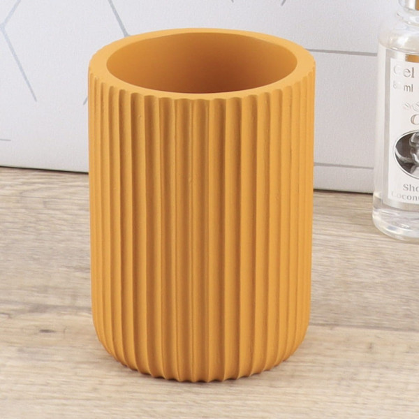 Kubek Łazienkowy Issard Mustard 200 ml Nowoczesny Poliresing