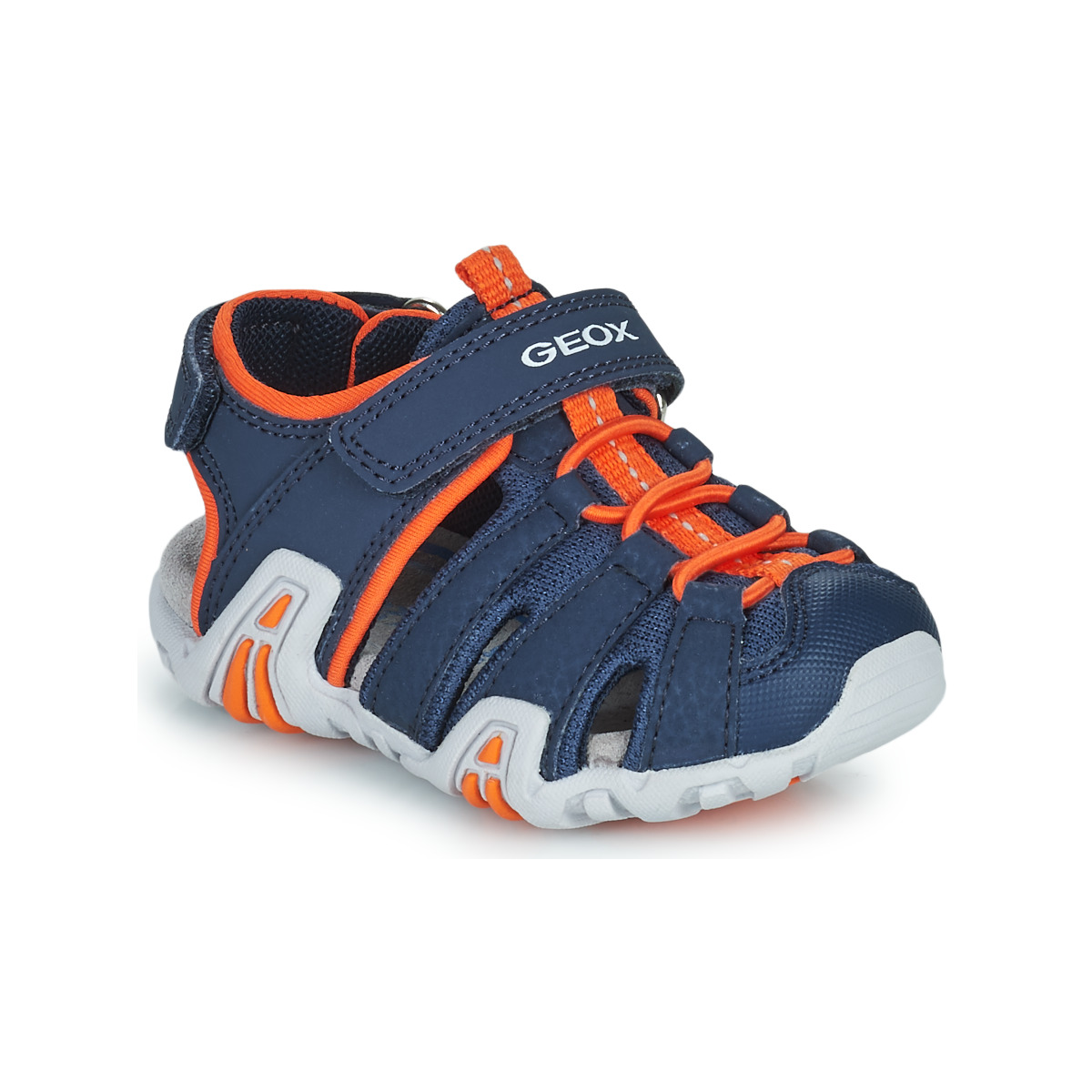 Geox - B SANDAL KRAZE A - Marine / Orange