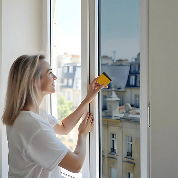 DIMEXACT - Film anti chaleur pour simple vitrage meilleure performance - alu foncé - 152 cm x 2 m - en Rouleau
