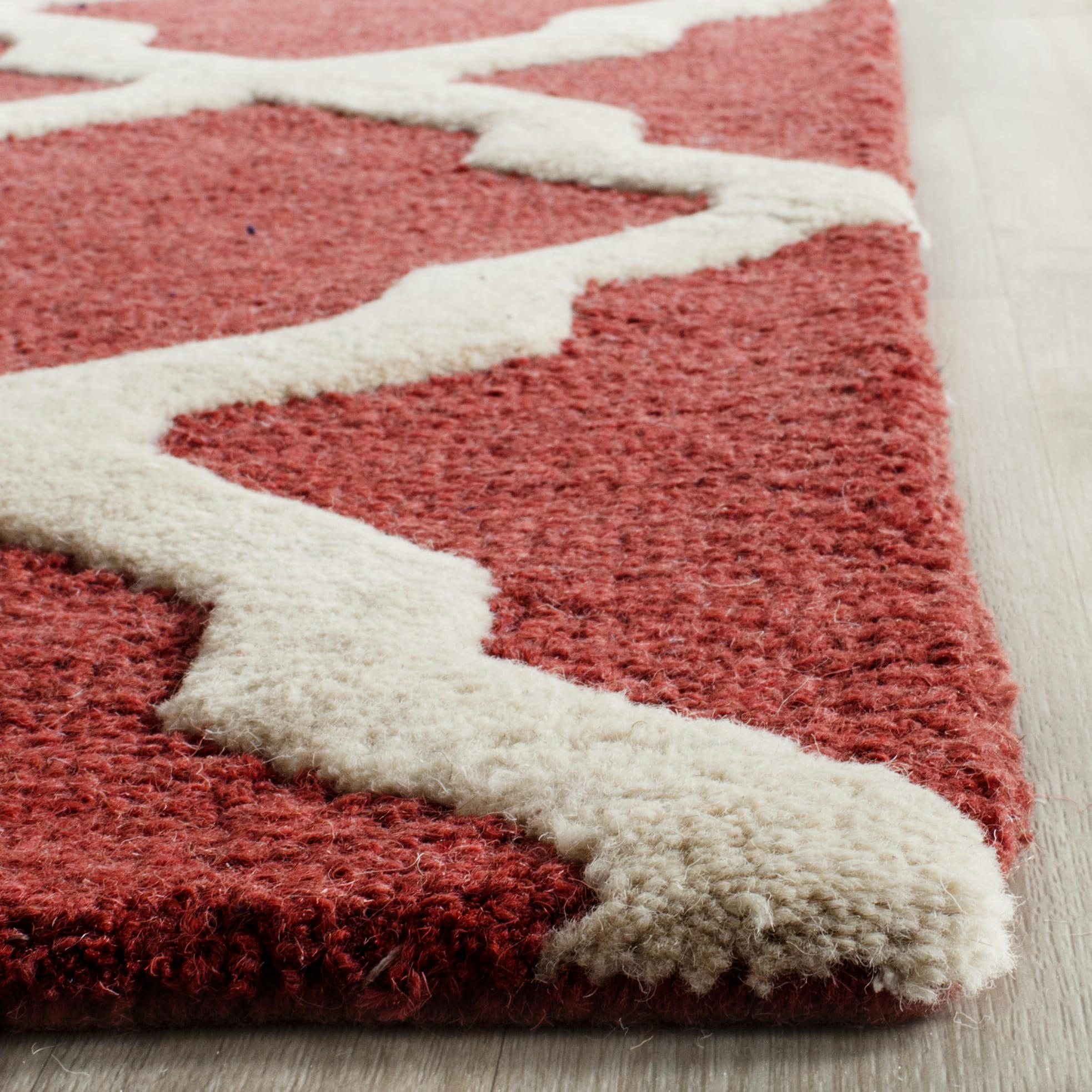 CAMBRIDGE - Tapis de salon interieur en rouille & ivoire, 183 x 274 cm