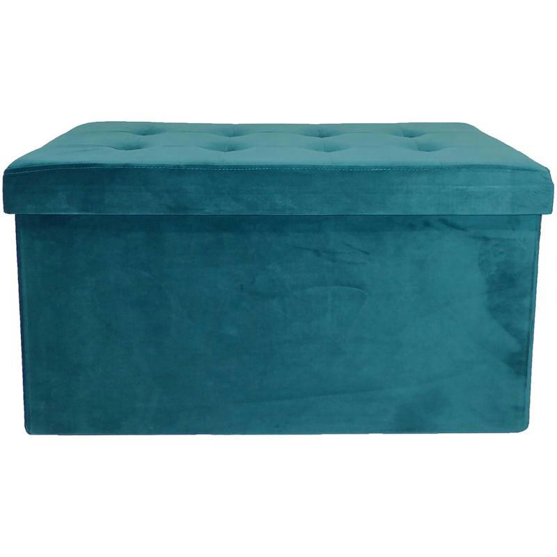 - Banc coffre pliable 8 boutons gris