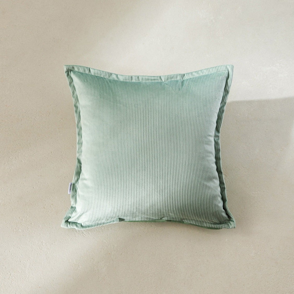 Poszewka NANTU welwetowa sztruksowa pistacjowa 45x45+1.5 cm