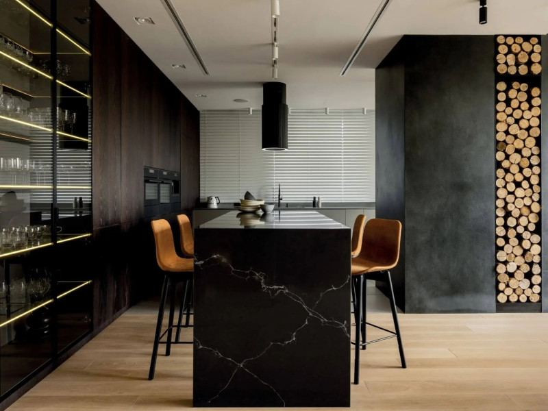 Okap wyspowy Ciarko Design Monogram W Black OUT (bez silnika)