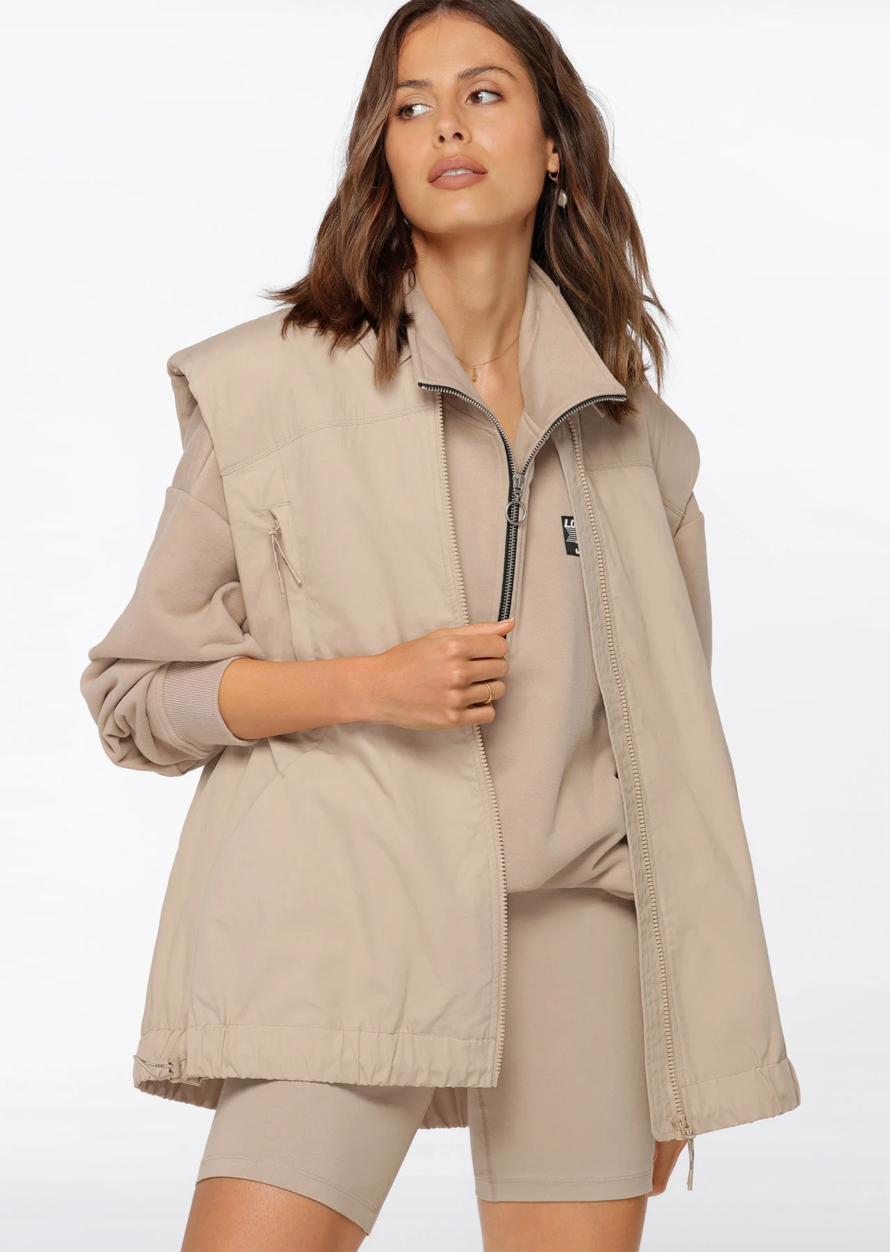 Throw Over Sleeveless Jacket