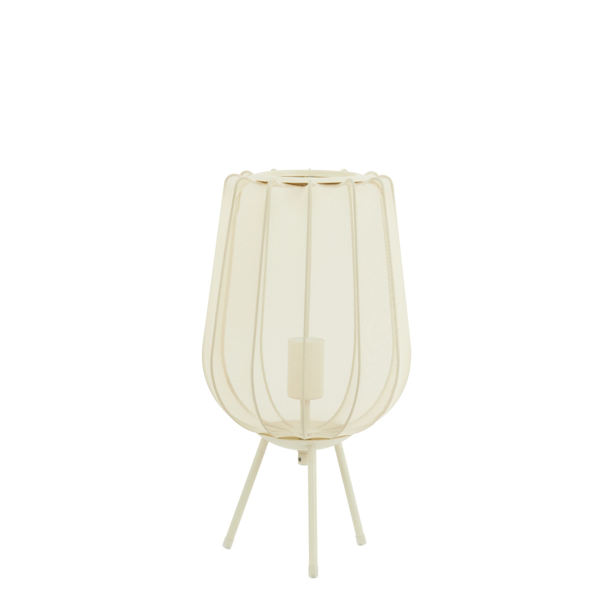 Light & Living tafellamp Plumeria - bruin - Ø25cm