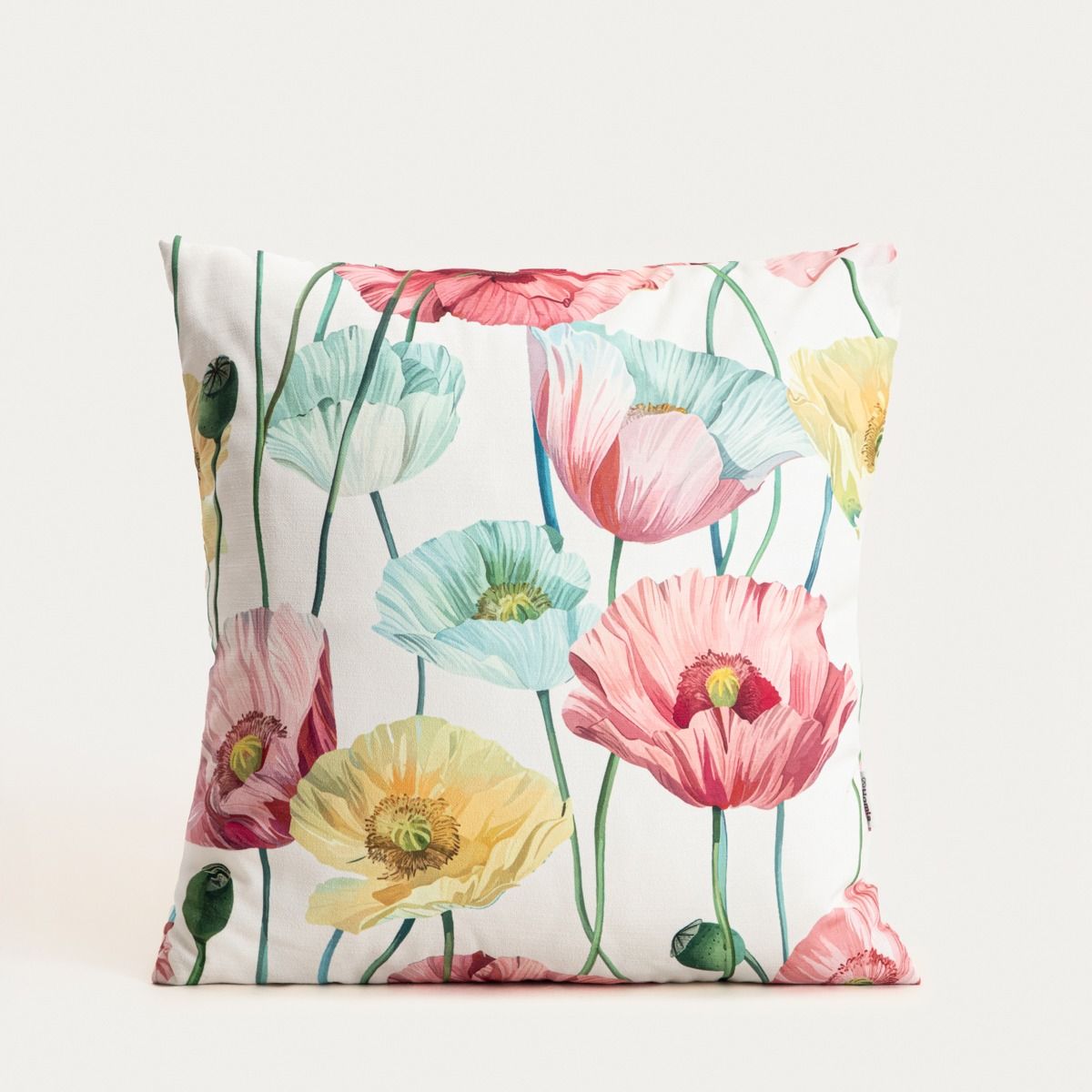 Poszewka CINTIA z dekoracyjnym kwiatowym wzorem 45x45cm