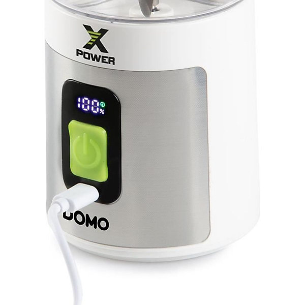 Mixeur portable sans fil - DOMO - DO752BL - XPOWER - 120 W - 600 ml - Blanc