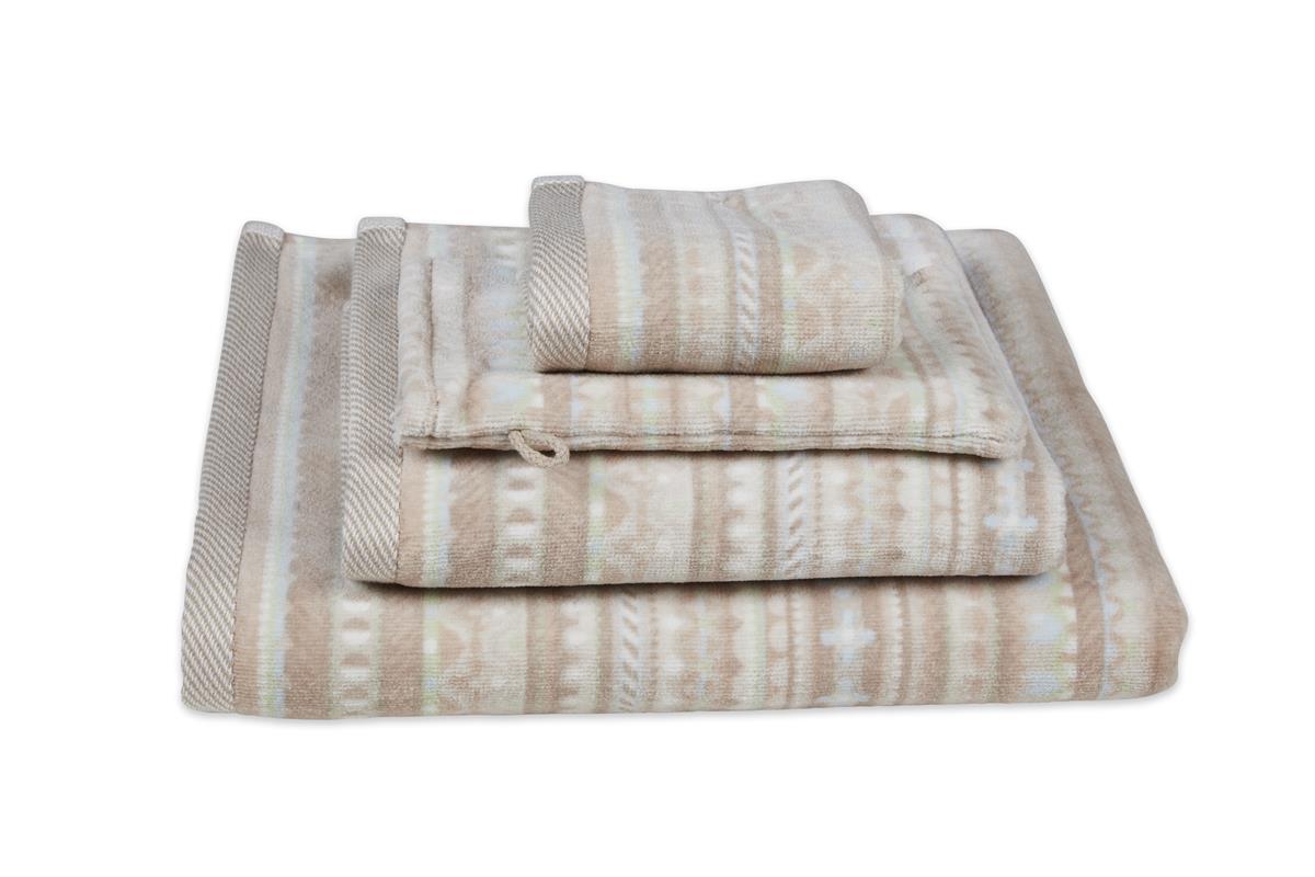 Pip Studio Geometric Print Gastendoek - set van 3 - 30x50 cm - Zand