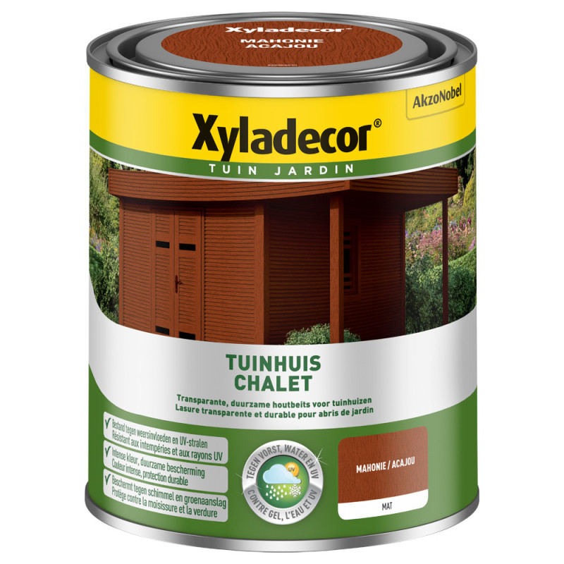 Lasure pour bois Chalet acajou 0,75 L XYLADECOR