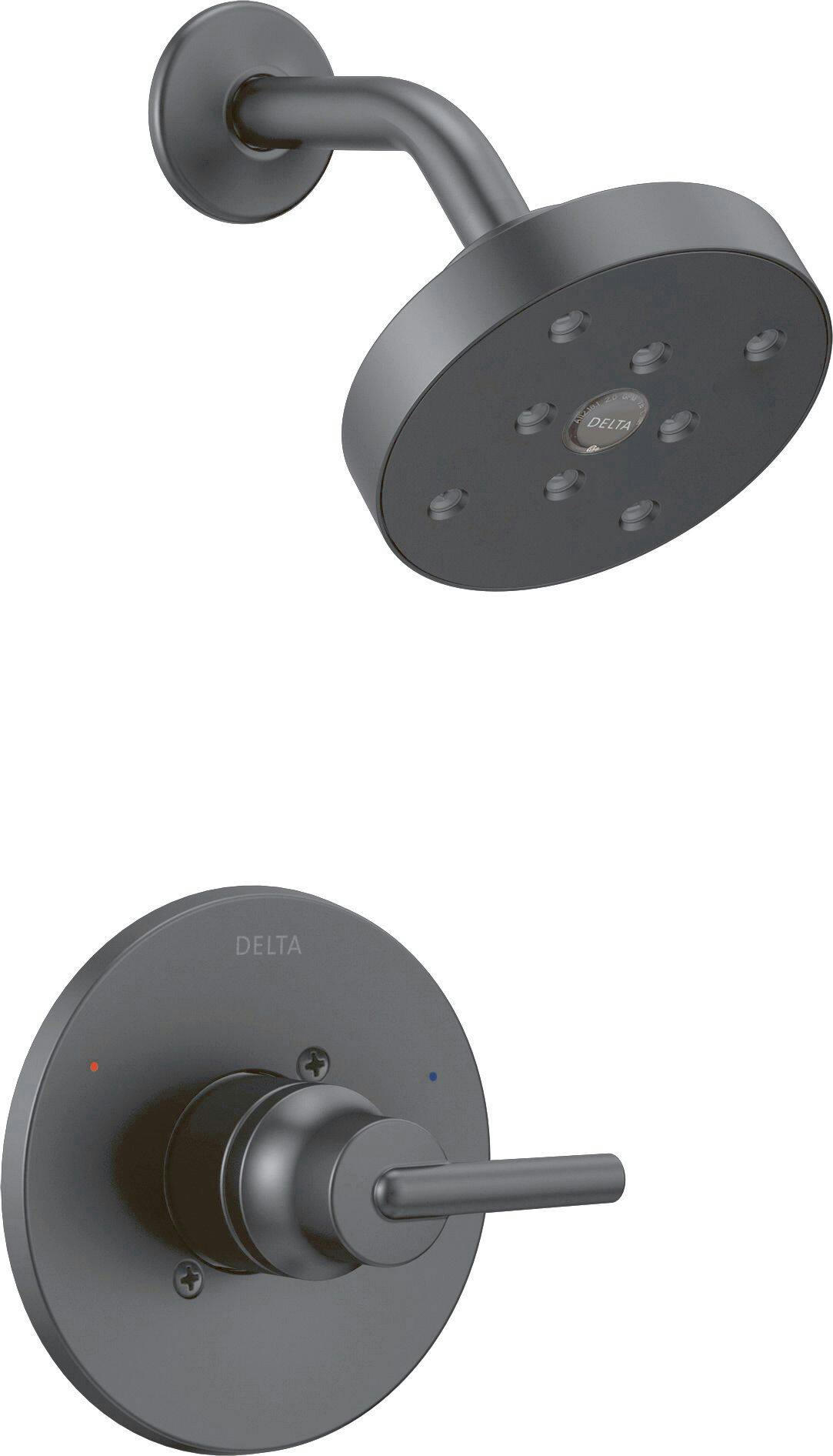 Delta Monitor 14 Series H2Okinetic Shower Trim, Matte Black