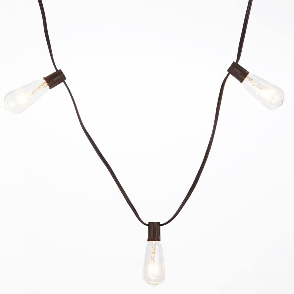 CANVAS Indoor/Outdoor, White Incandescent Plug-In Vintage String Lights, 2.74-m