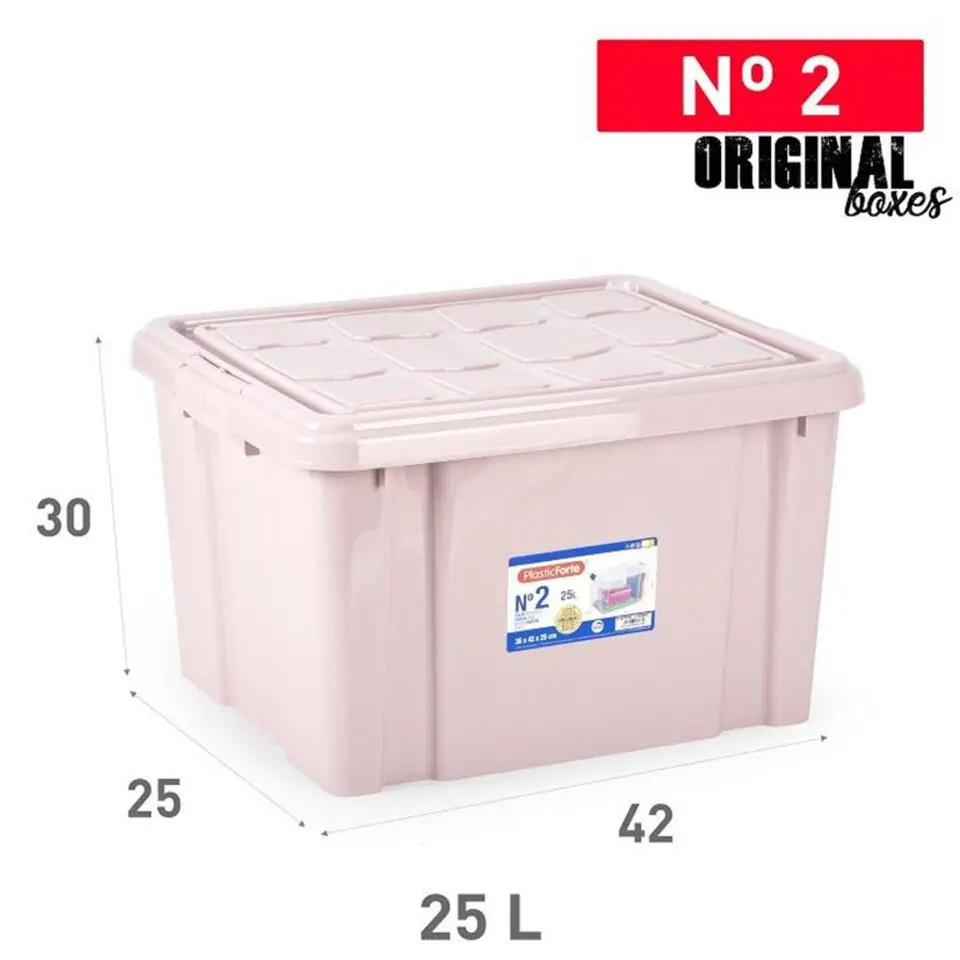 Plasticforte Multi Storage Opslagbox - roze - 25L