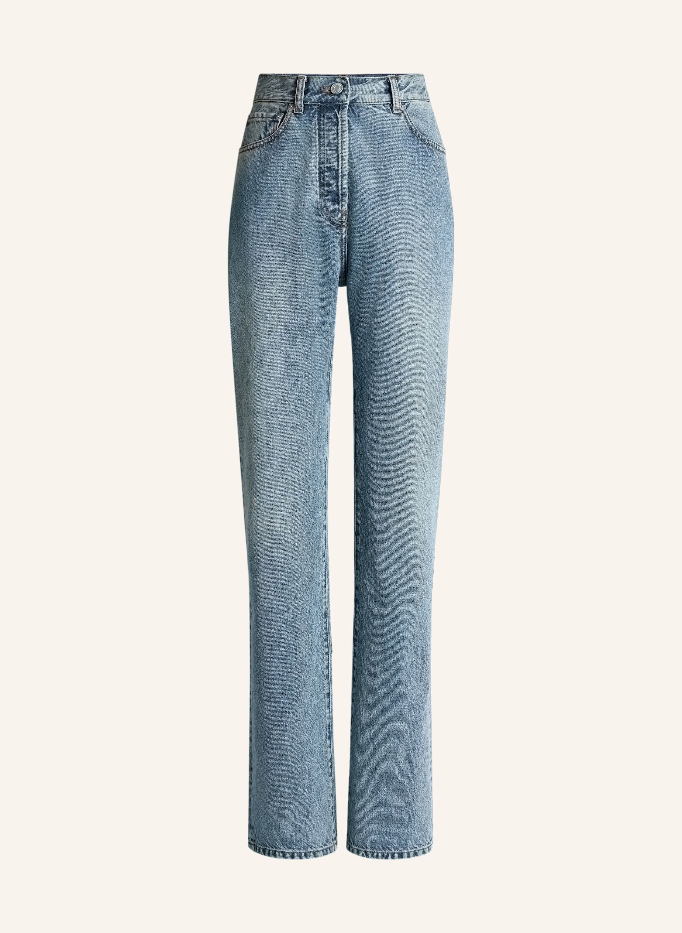 BALMAIN Gerade geschnittene Jeans aus verwaschenem Denim