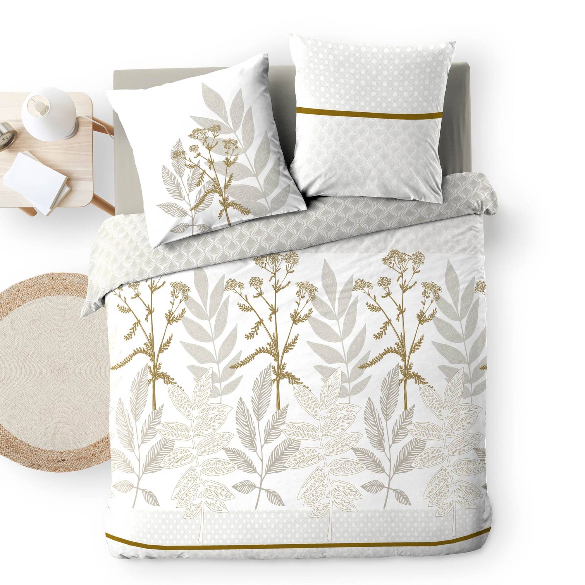 Parure de lit imprimée Roani - coton