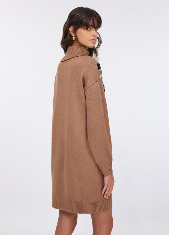 Abito in lana jacquard