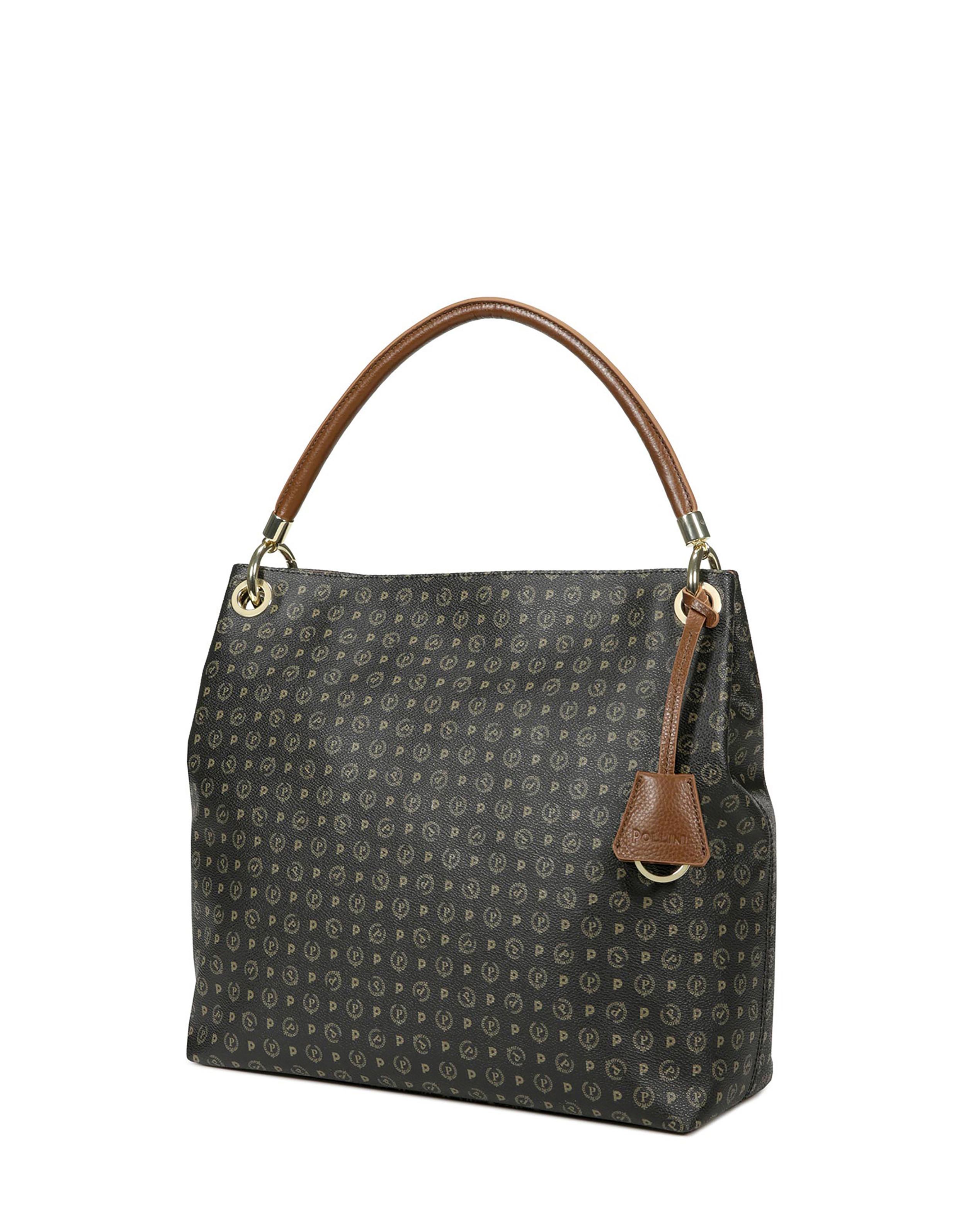Borsa A Spalla Heritage Logo Classic Nero/marrone