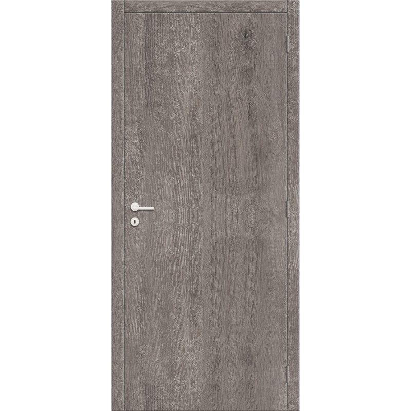 Bloc-porte fini Mont Ventoux Vertical gris brun 78 x 201,5 cm THYS