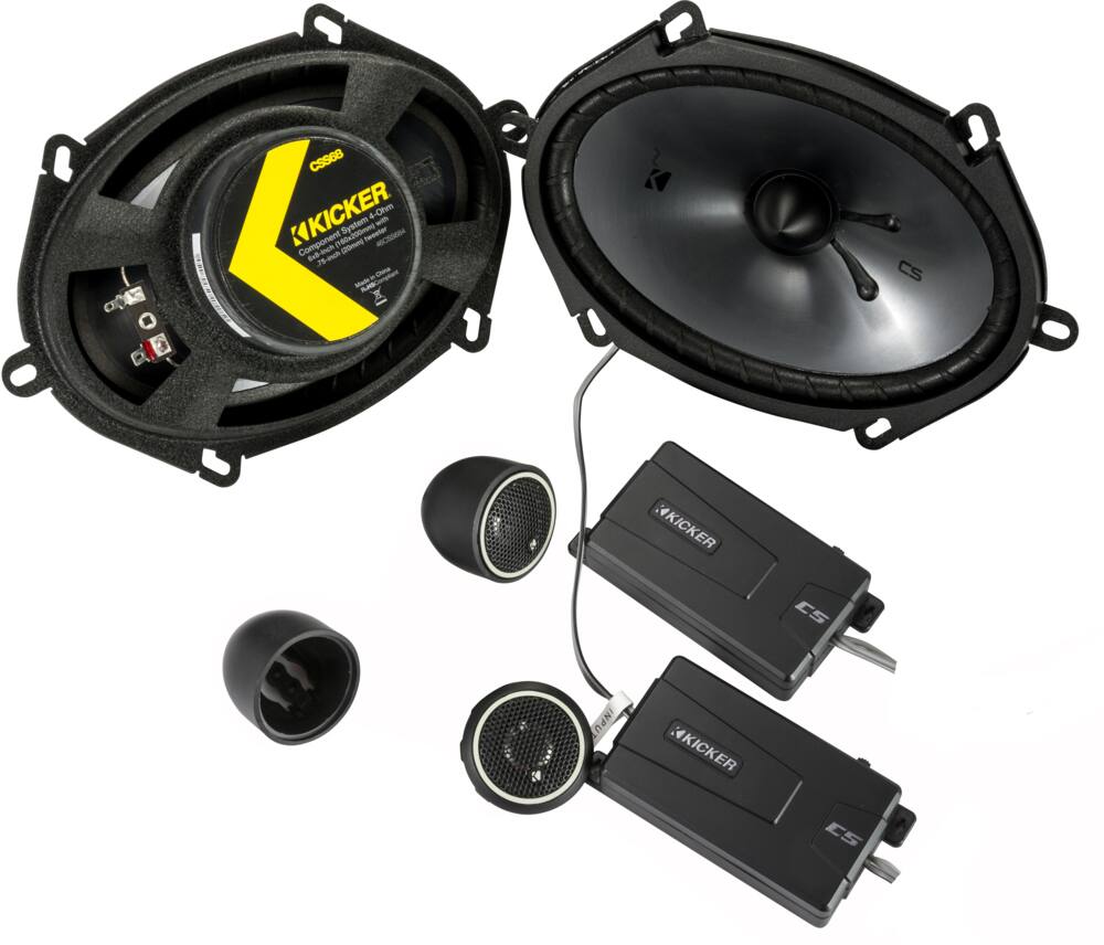 Kicker 6-in x 8-in Component System with 0.75-in Tweeters