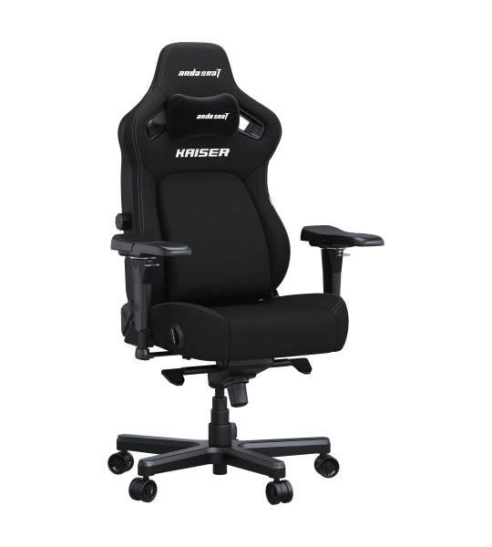 Fotel gamingowy Kaiser 4 L Anda Seat materiałowy czarny