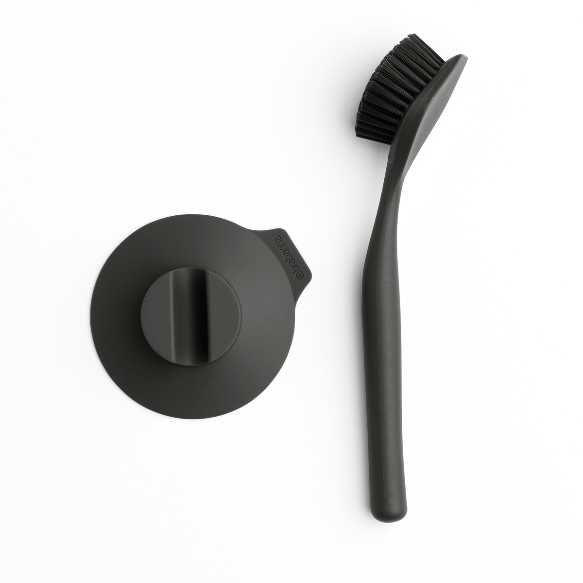 Brabantia SinkSide Afwasborstel met zuignaphouder - Dark Grey
