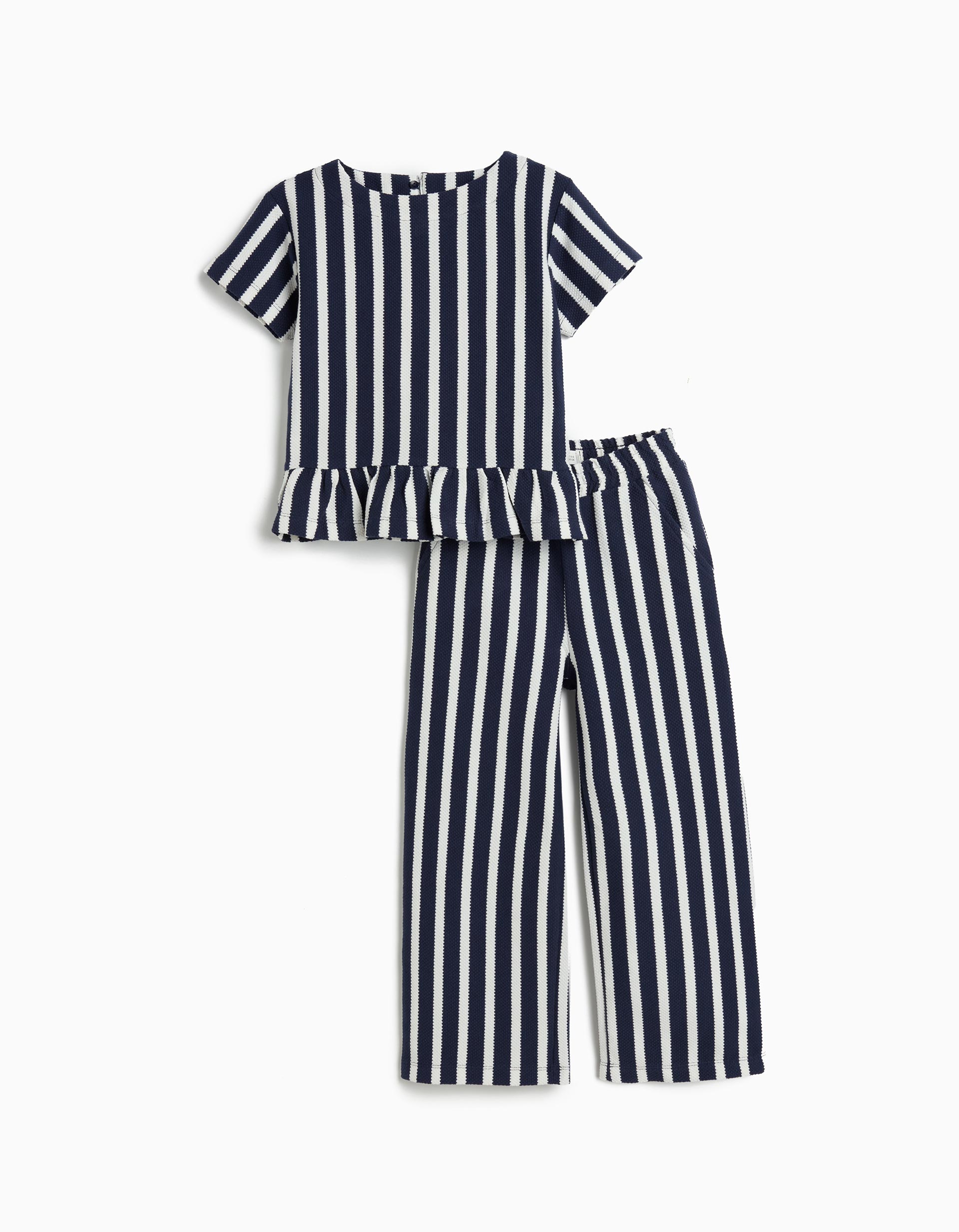 Conjunto T-shirt e Calças, Menina, Azul Escuro