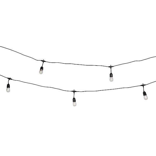 Guirlande solaire LED Chill Lilttle Garden 12 lumières E27 600lm 1W 10m noir