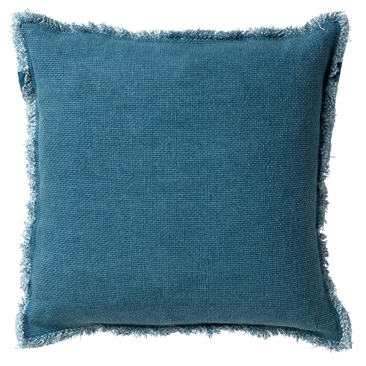 BURTO - Kussenhoes 60x60 cm - gewassen katoen - Provincial Blue - lichtblauw