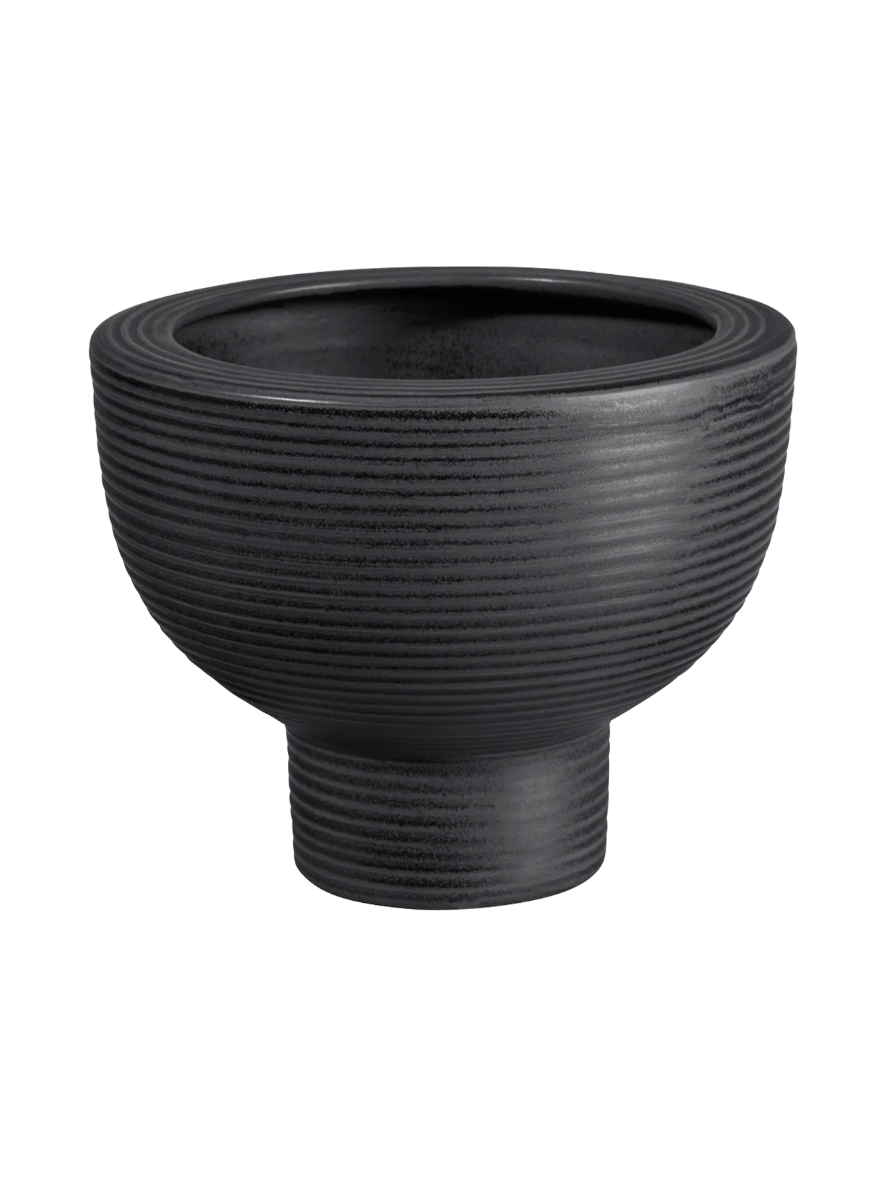 übertopf auf fuß, black