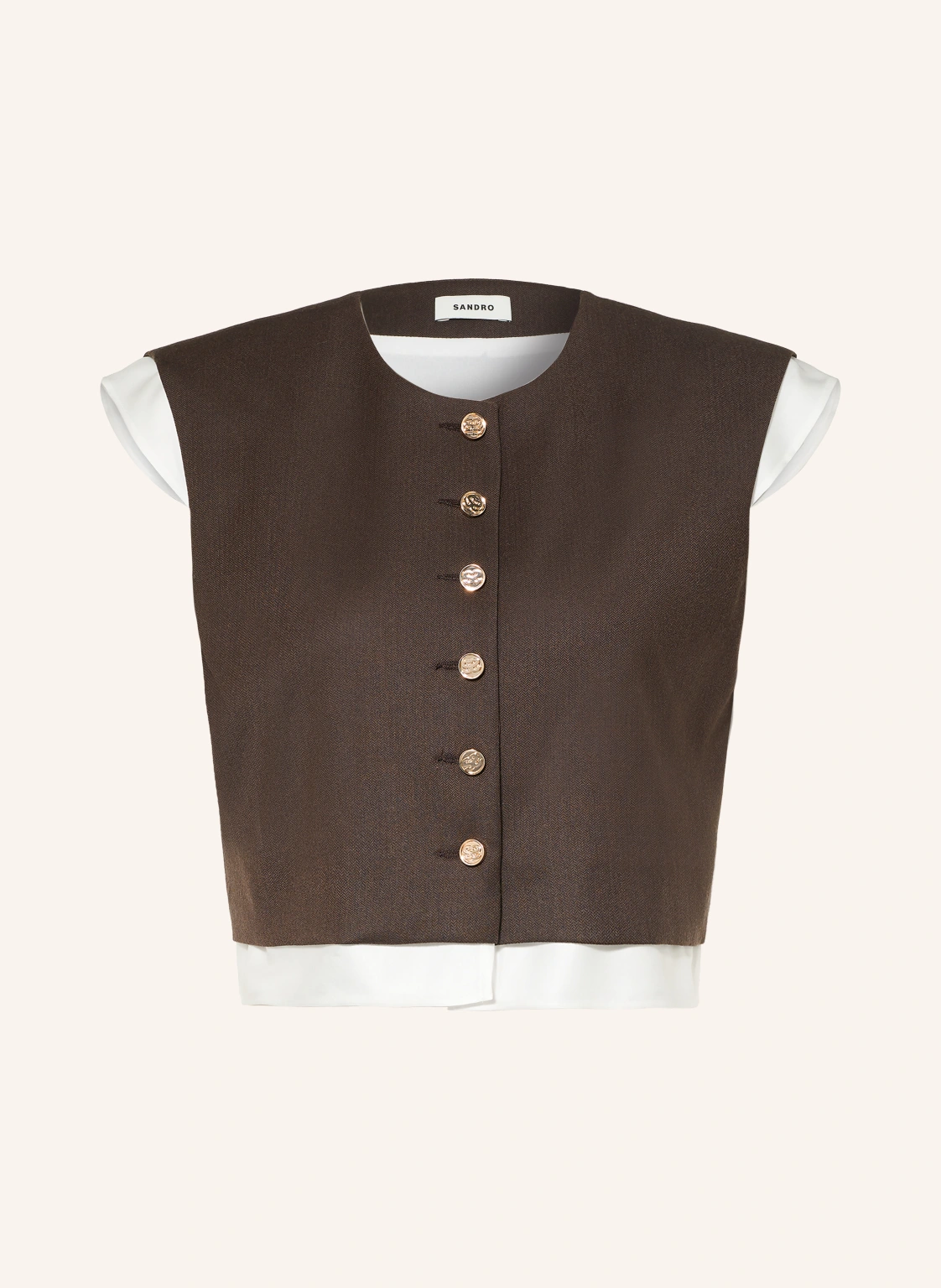 SANDRO Cropped-Blazerweste