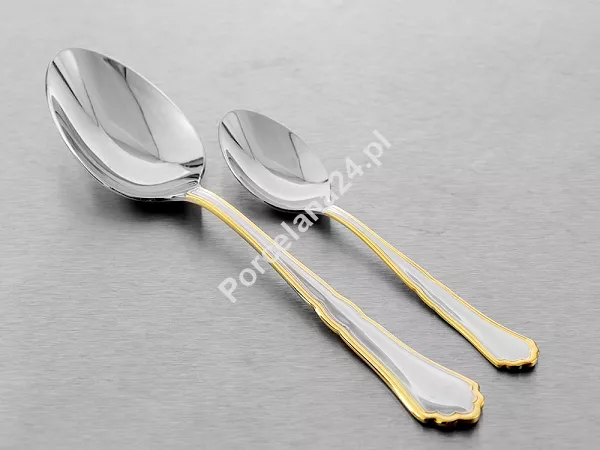 Komplet sztućców 24 cz. na 6 sób Pintinox 1929 - Settecento (3.0 mm) złocone 23.SETG.K24