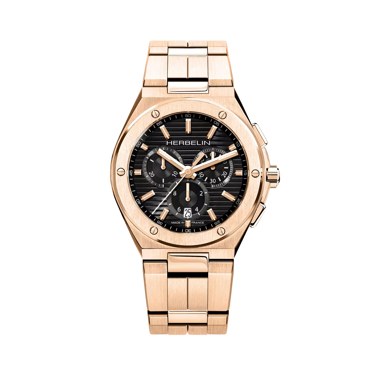 CAP CAMARAT – CHRONOGRAPHE – ACIER PVD OR ROSE