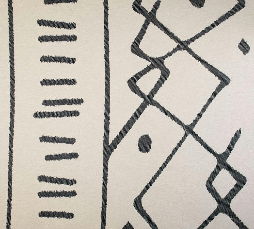 NAZCA - Rideau d'ameublement 140x260cm Noir