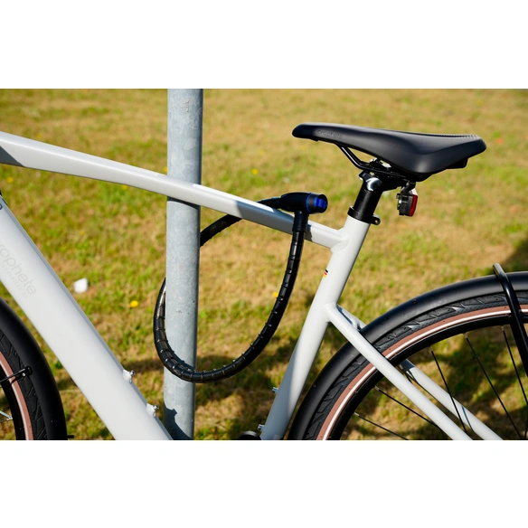 Fahrradschloss, Klickverschluss, 85 cm, schwarz