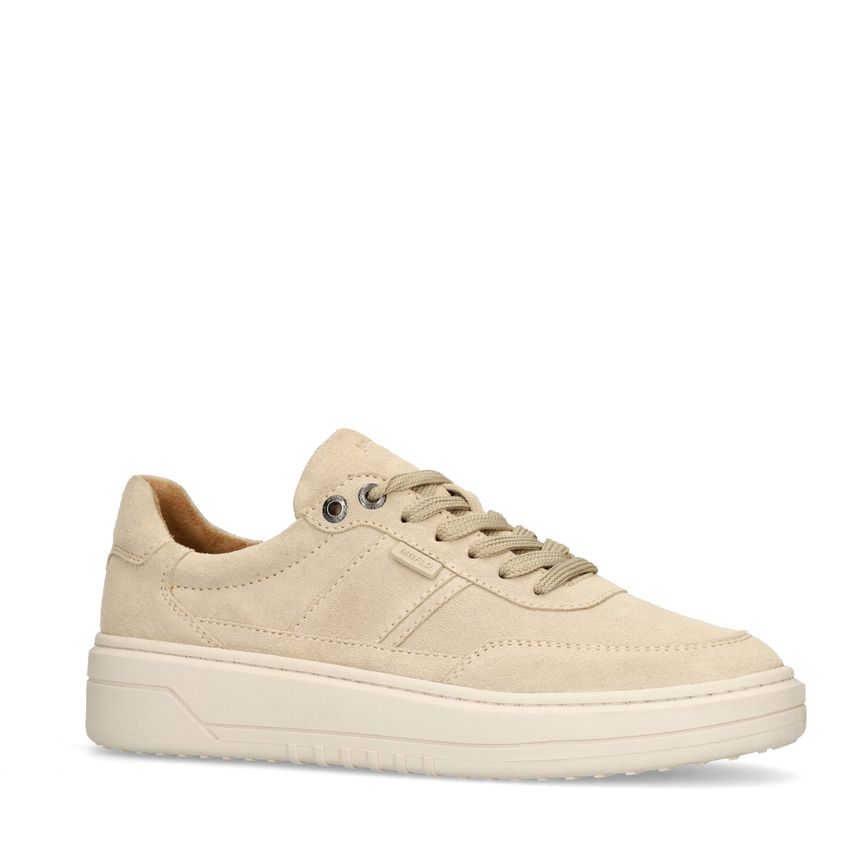 Manfield Beige suède sneakers