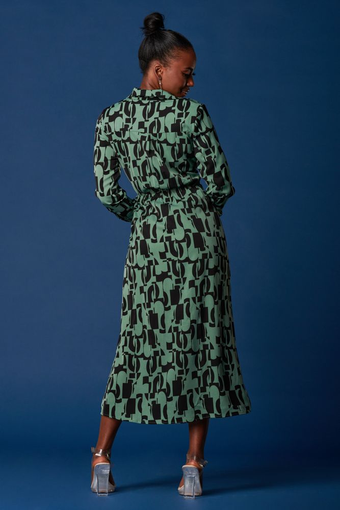 Jolie Moi Wrap Detail Shirt Maxi Dress