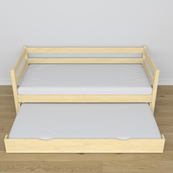 Drewniane łóżko sofa z szufladą na materac N01