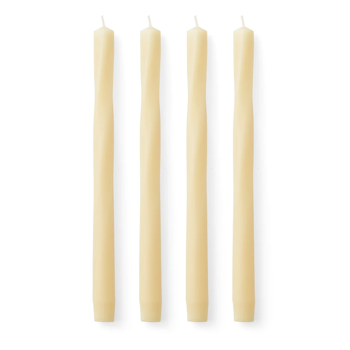 Audo - Twist Stabkerze, H 30 cm, elfenbein (4er-Set)