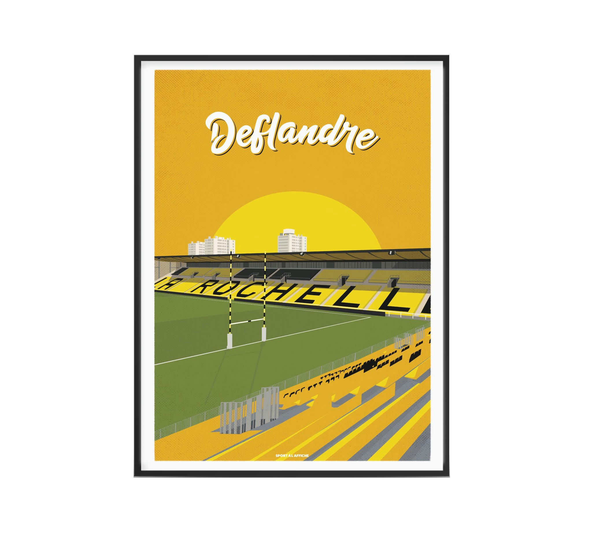 RUGBY - Affiche Rugby - Stade Marcel Deflandre 40 x 60 cm
