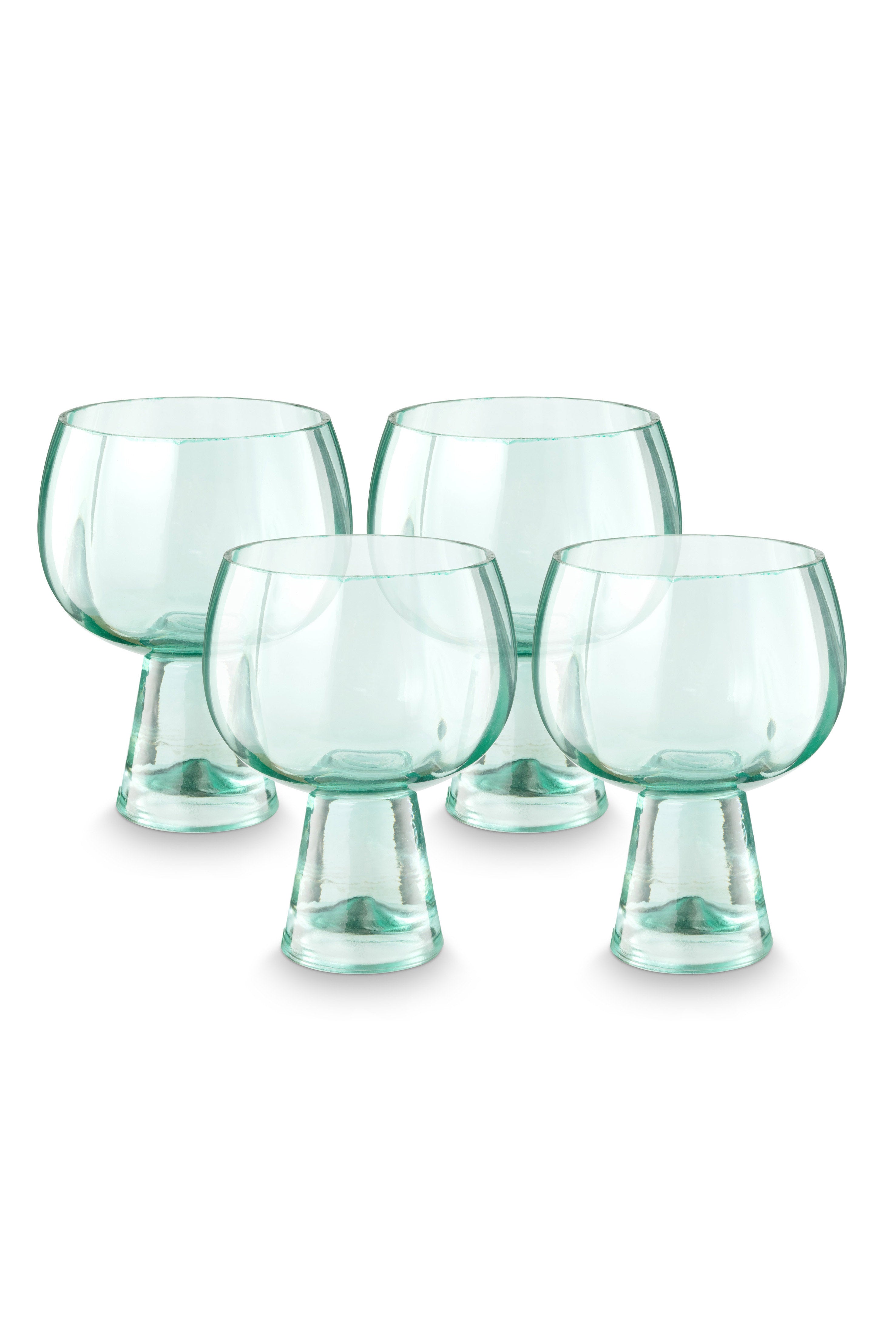 vtwonen - Retro Wijnglazen - Set van 4 - 270ml