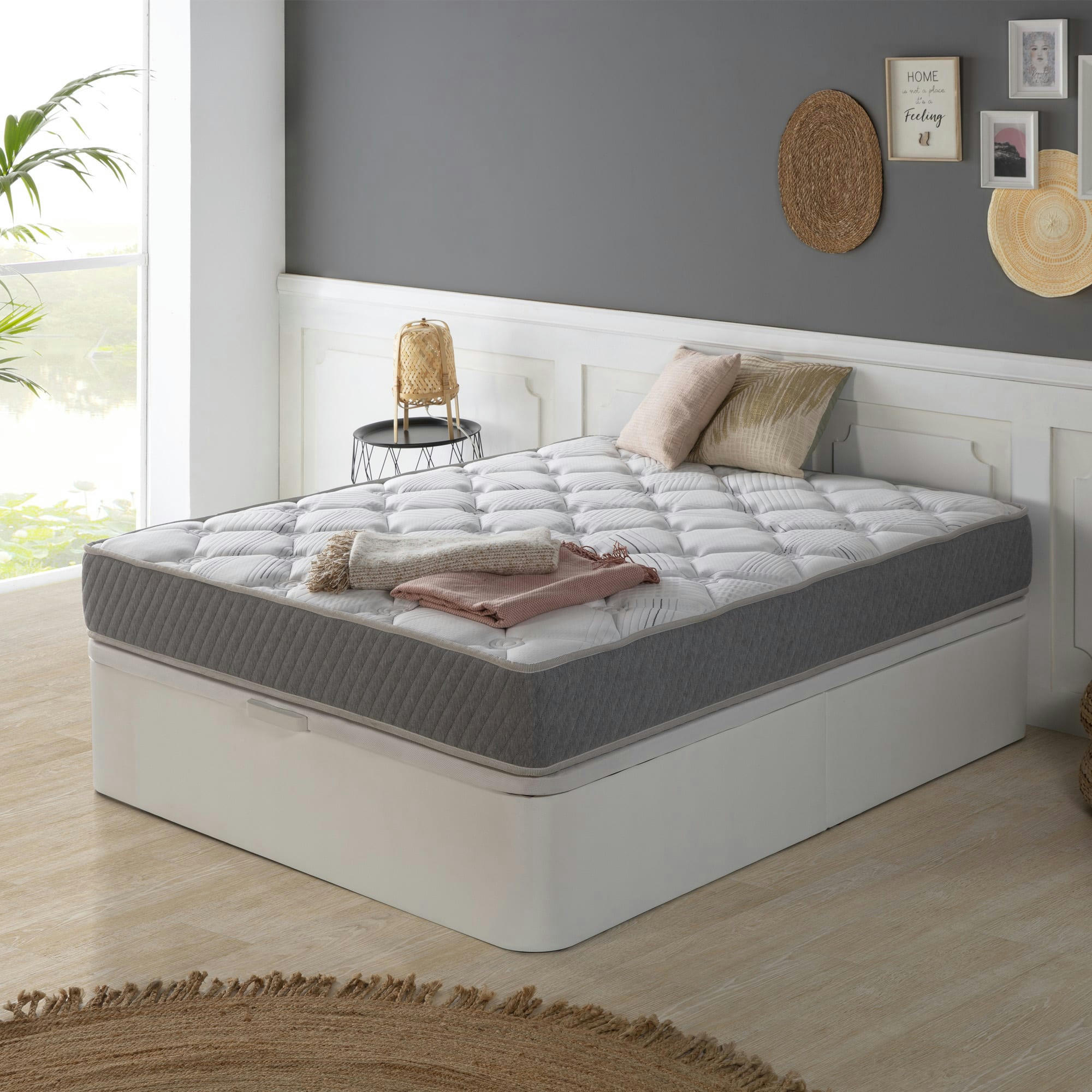 SOFT CONFORT - Matelas de ressorts ensachés 90x200 cm, 22 cm épaisseur