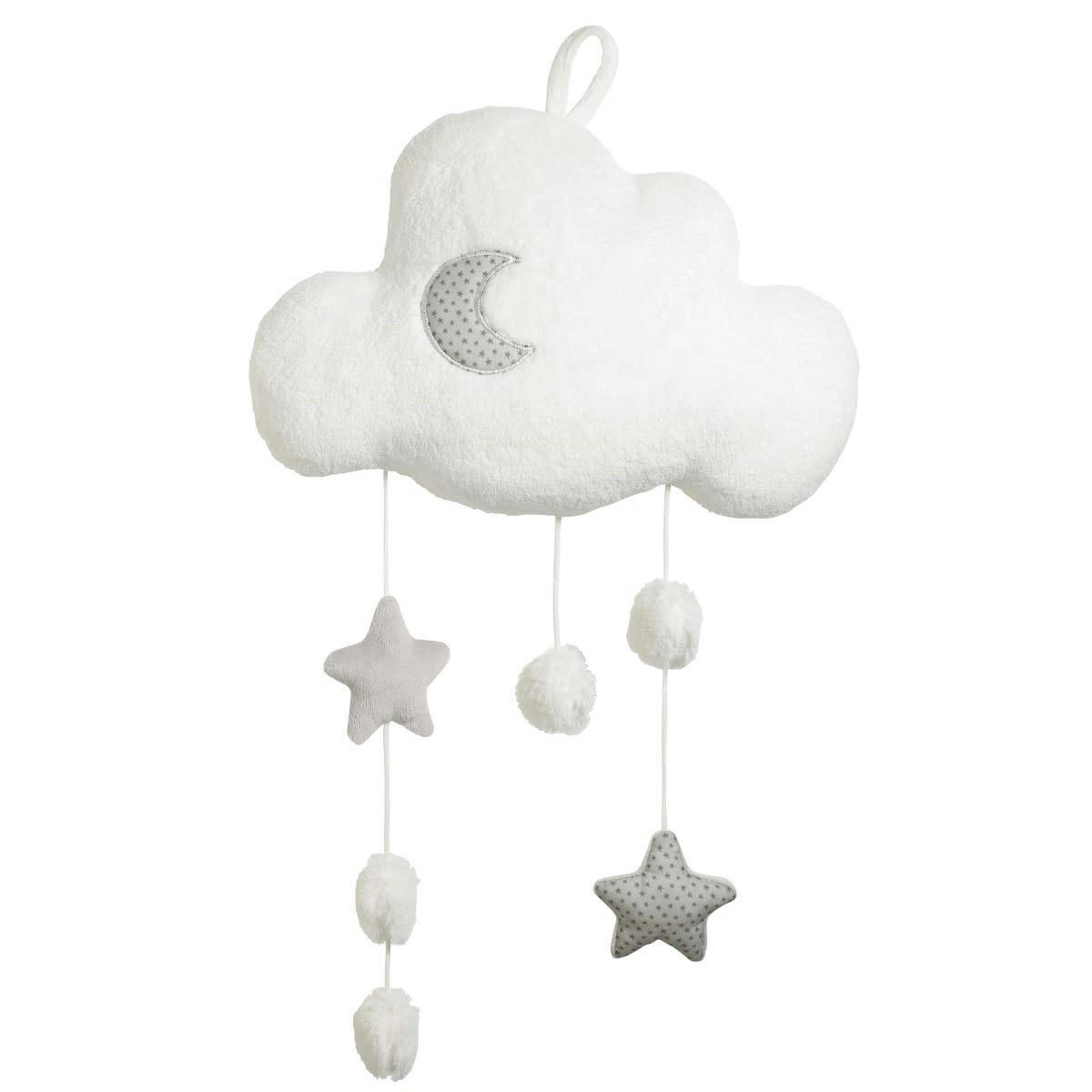 CELESTE - Suspension décorative murale nuage en polyester blanc