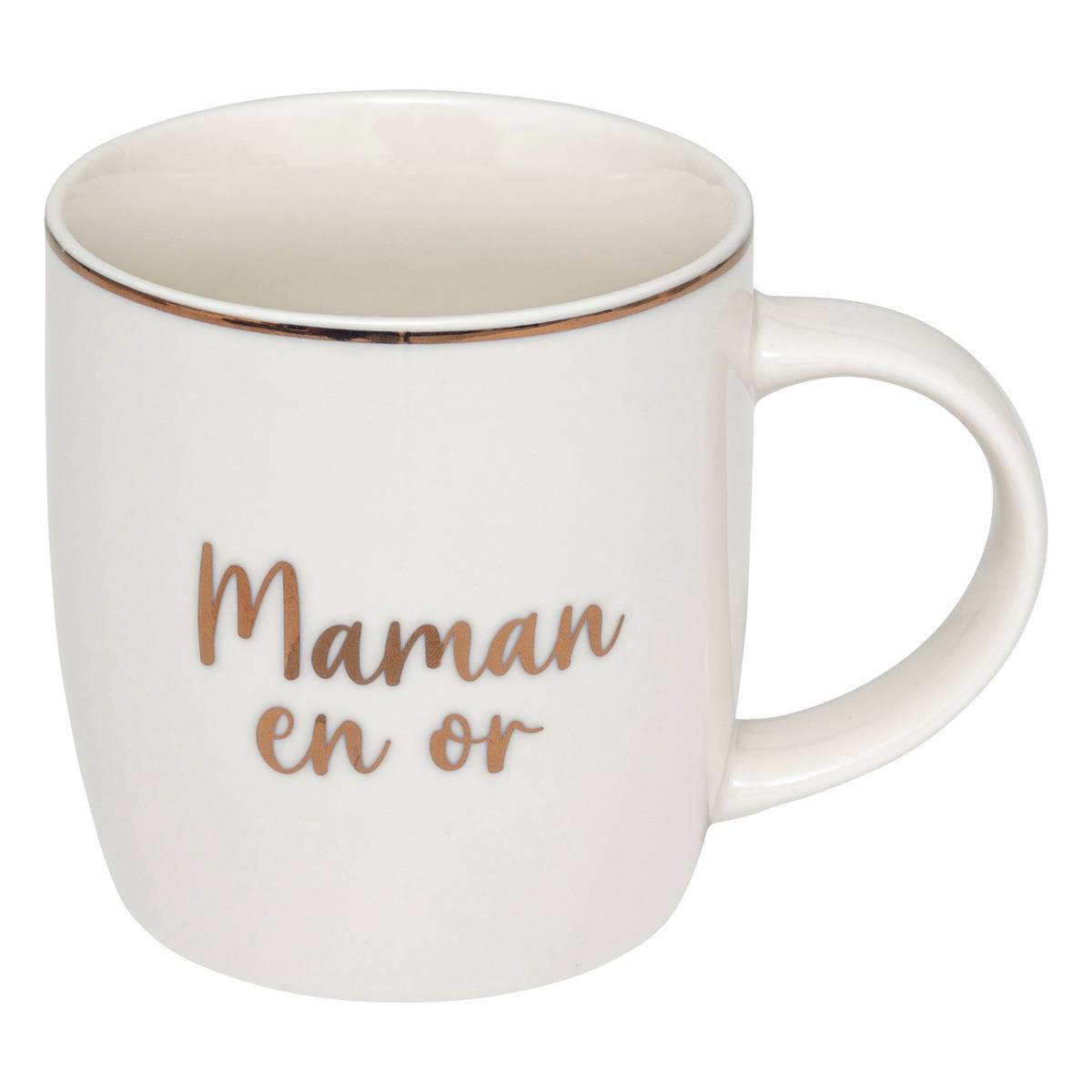 Mug "Golden Family" 350 ml, White