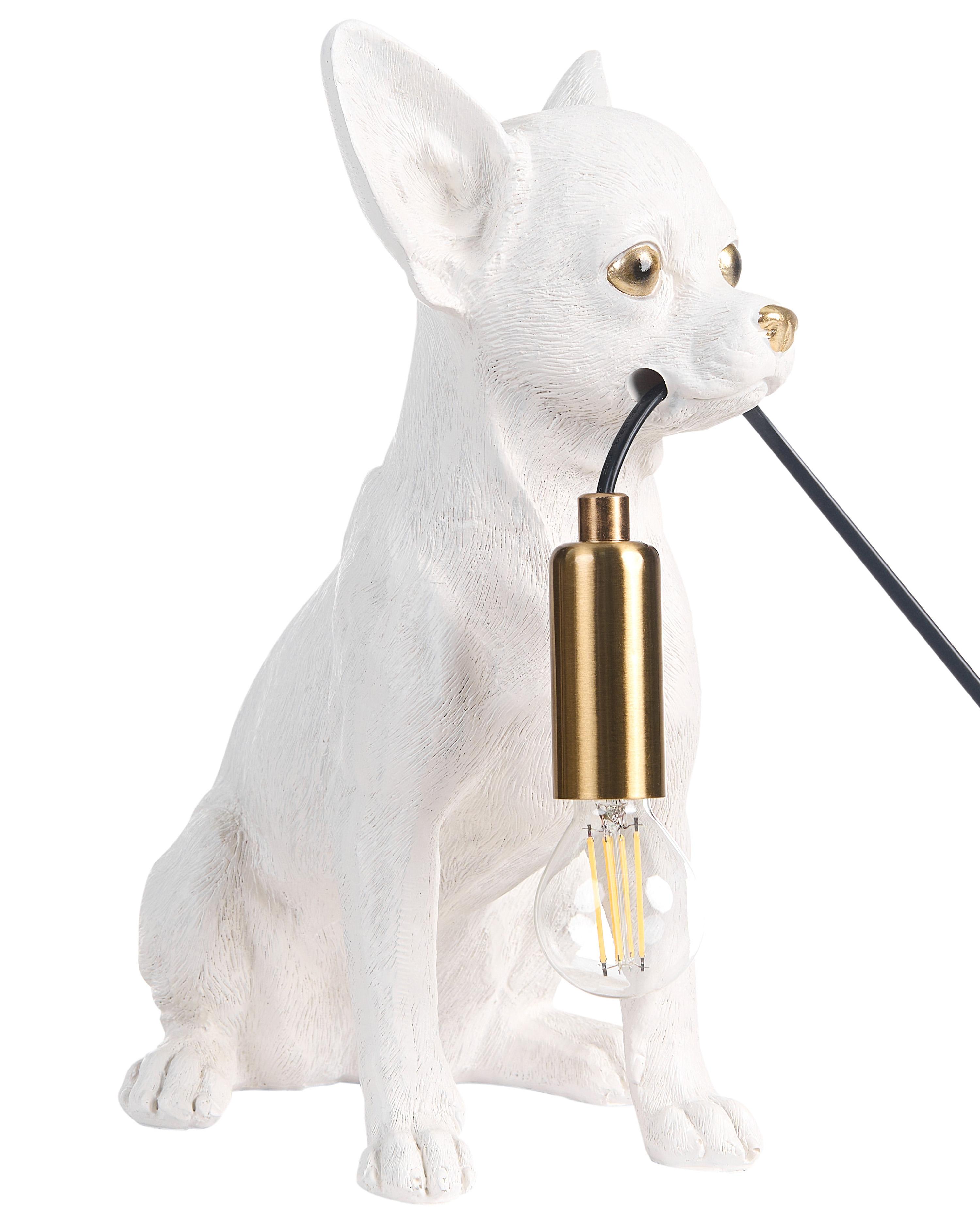 Table Lamp Dog ROCCO White
