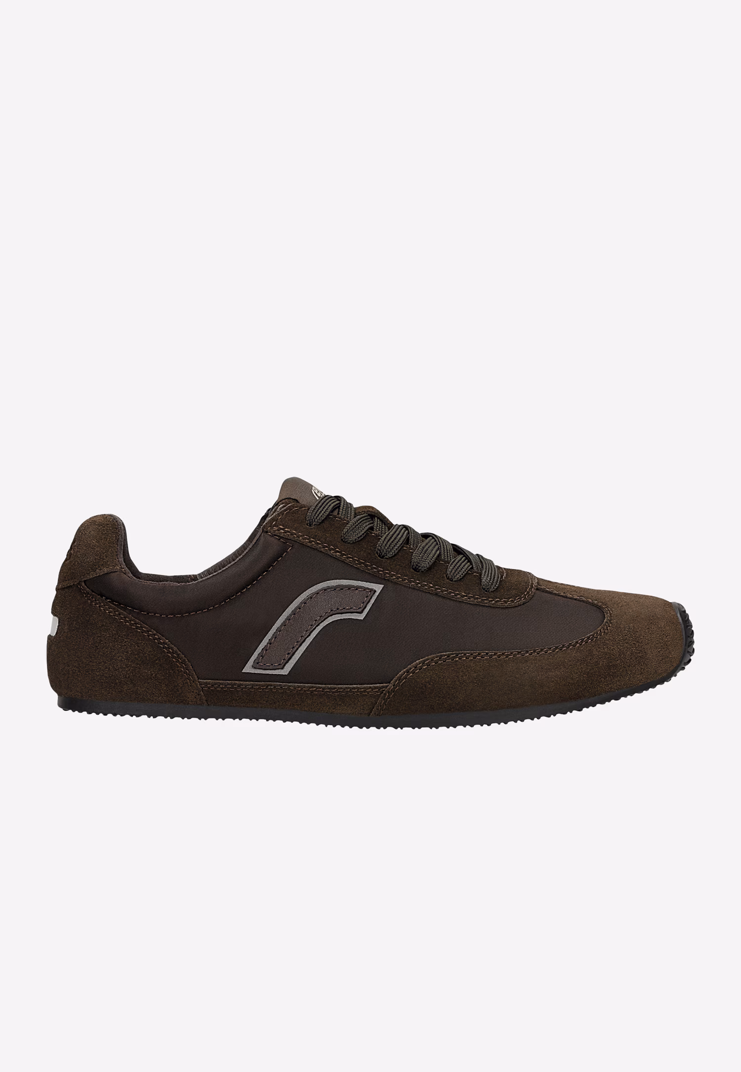 Czekoladowe sneakersy barefoot na cienkiej podeszwie RELAKS