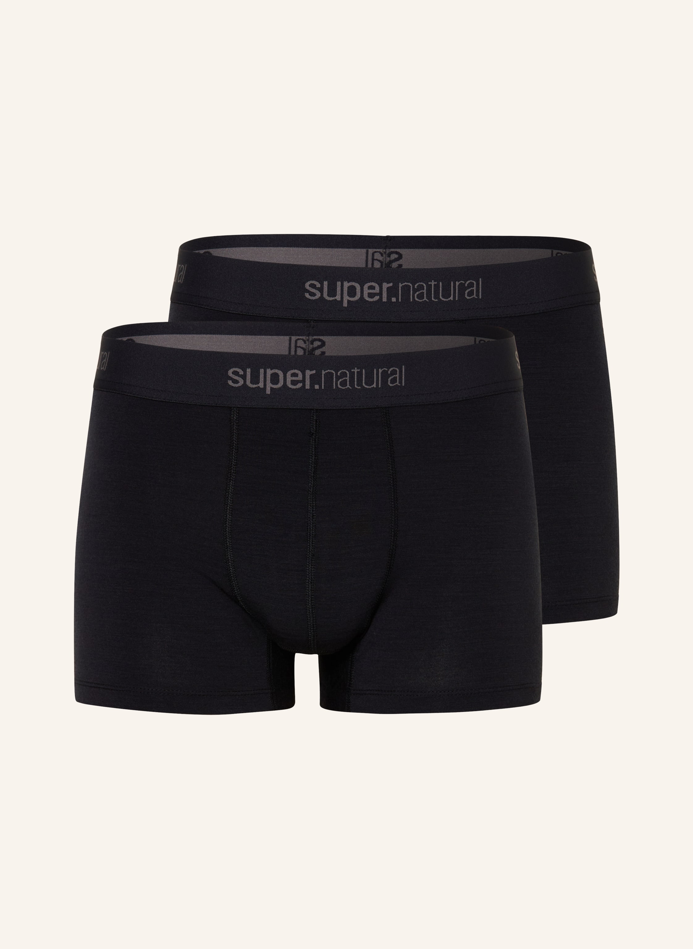 super.natural 2er-Pack Funktionswäsche-Boxershorts TUNDRA175 BOXER mit Merinowolle
