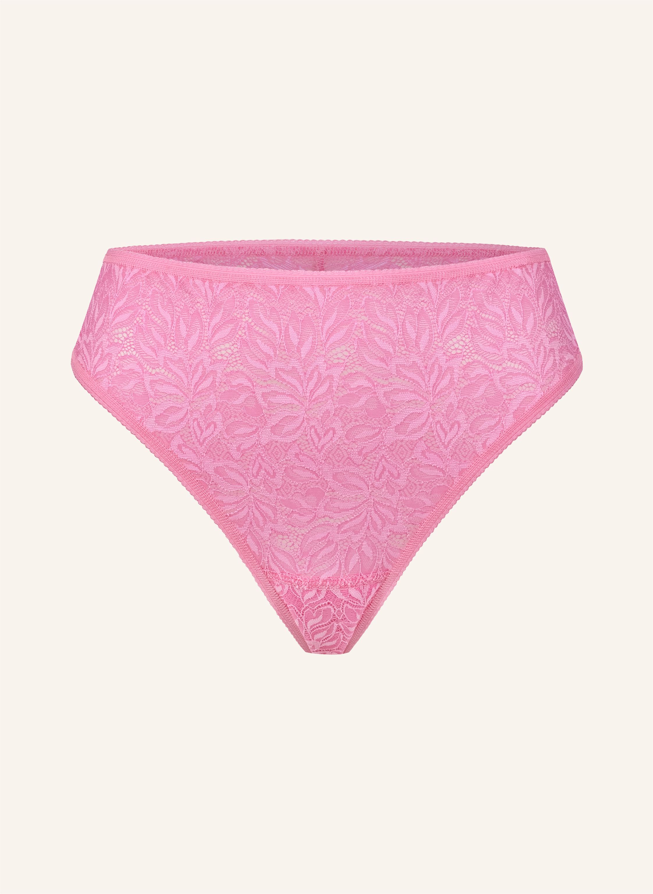 erlich textil Iconic Lace High Waist Brazil String aus Spitze - florales Motiv