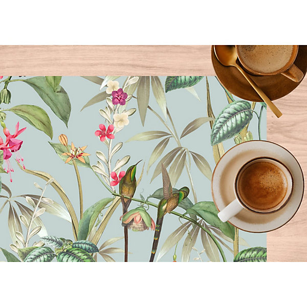 Lot de 2 sets de table motifs tropical BARBARA
