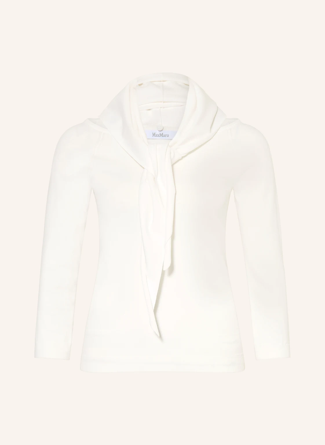 Max Mara Pullover FENICE mit 3/4-Arm und abnehmbarem Dreieckstuch